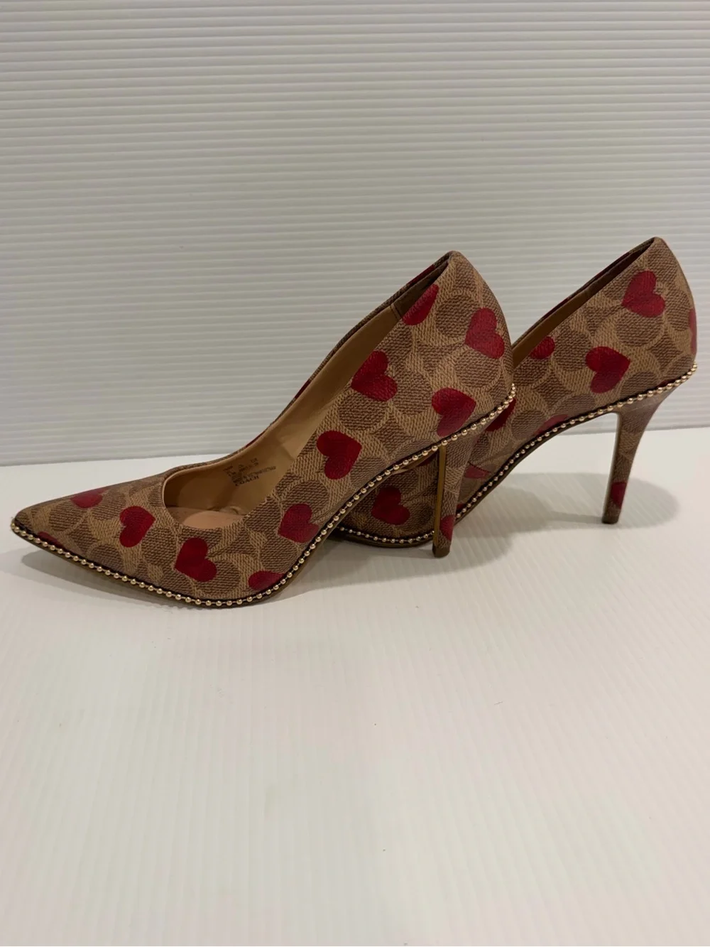 Coach Women's Waverly Heart-Print Pumps